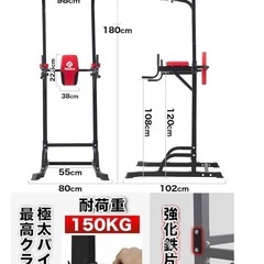 WASAI(ワサイ) 懸垂 ぶら下がり健康器 懸垂マシン【高さ220CM/10