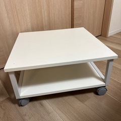 プリンター台 2段 キャスター付き 幅50cm 奥行50cm 高さ25cm 大型 A3 デスク下 総耐荷重50kg の画像