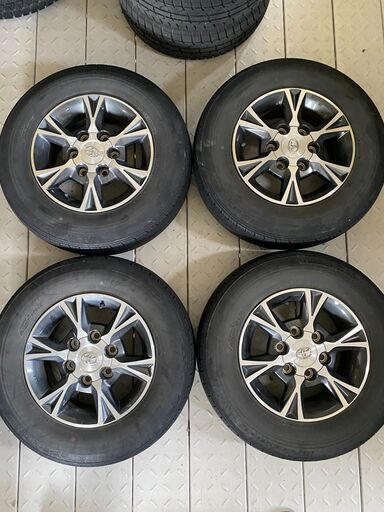 【値下げ中】トヨタ ハイエース 純正アルミホイール/ノーマルタイヤ４本セット販売