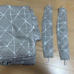 遮光カーテン（110cm x 100cm：２枚組）差し上げます