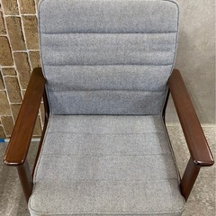 Karimoku カリモク ワークチェア 昇降式 アームチェア 回転 布 札幌市東区中沼町の画像