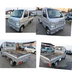 富山発 スズキ 軽トラック エアコン パワーステアリング 4WD...
