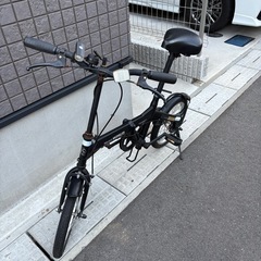 折りたたみ自転車　16インチ　黒の画像