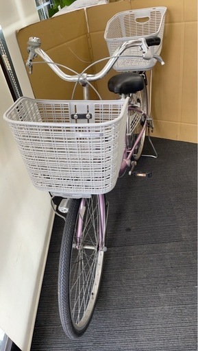 ★格安中古自転車！買物に大活躍 ママチャリ シティサイクル ブリヂストン NOLKOG リアカゴ付き　