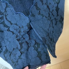 アプワイザーリッシェ　裾レースチェックワンピースの画像