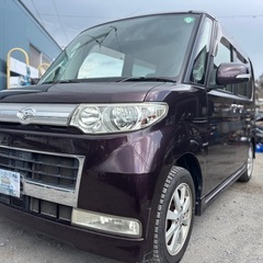 安心の低走行！実走行5万キロ ダイハツ タントカスタムXリミテッド★総額17.8万円★車検2年付 機関良好！スマキー ナビ ワンセグTV 片側パワスラ 修復歴なし！の画像