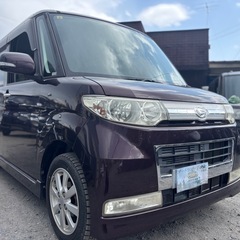 安心の低走行！実走行5万キロ ダイハツ タントカスタムXリミテッド★総額17.8万円★車検2年付 機関良好！スマキー ナビ ワンセグTV 片側パワスラ 修復歴なし！の画像