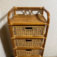 藤チェスト 5段の画像