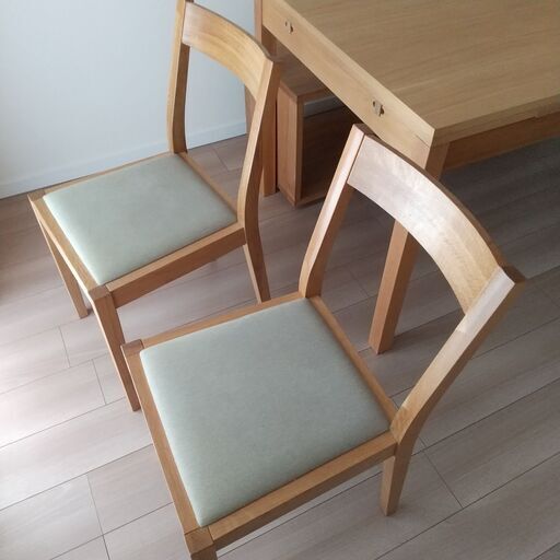 無印良品　ダイニングテーブルセット(エクステンション式テーブル)　