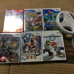 wii本体とソフトとテレビ 
