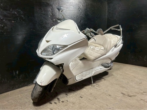 ★支払総額4.2万円 ★事故車、不動車なんでも買い取ります！まずは無料簡単査定から♪ ホンダ フォルツァX 白 MF08 社外マフラー！ タンデムバー！ アルミステップ！ 社外ハンドル！ 社外グリップ！ エナメルシート！