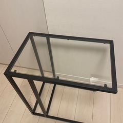 IKEA イケア サイドテーブル VITTSJÖ ヴィットショー ブラックの画像
