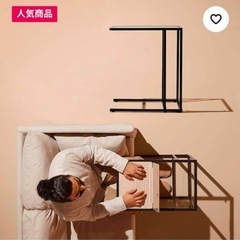 IKEA イケア サイドテーブル VITTSJÖ ヴィットショー ブラックの画像
