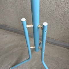 値下げ↓中古◆ポールハンガー◆水色◆高さ約129.5cmの画像