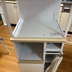 キッチンラック、コンセント・引き出し機能付き