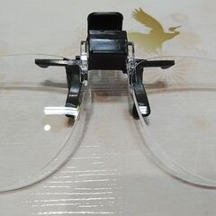 クリップ式跳ね上げ 拡大鏡（ルーペ）　1.8倍　新品未使用の画像