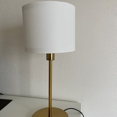 IKEA テーブルランプ RINGSTA ホワイト×ゴールド