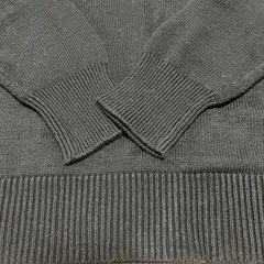 【新品未使用】 タグなし 男女兼用 Vネック 長袖 ベスト ブラック 黒 XSの画像
