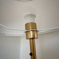 IKEA フロアランプ RINGSTA ホワイト×ゴールドの画像