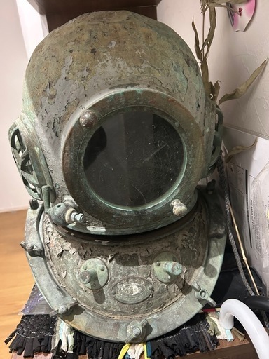 潜水ヘルメット東亜潜水 潜水器具 ヘルメット 昭和