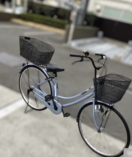 【大阪市周辺限定】水色 三輪自転車 前後カゴ付き 21Technology 大人用三輪車 三輪自転車 三輪車 おとな用 大人用