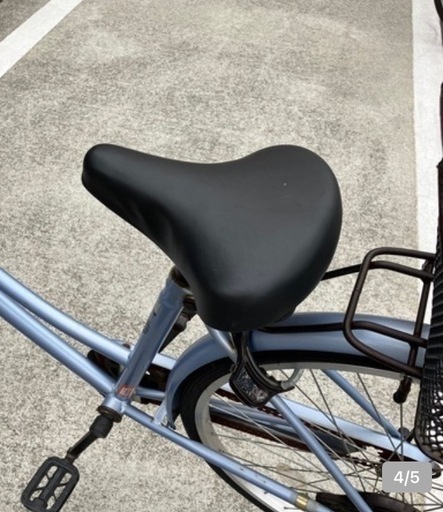 本日限りです！【26インチ自転車】後ろカゴ付き‼️ブルー