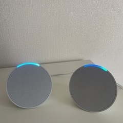 Echo Pop アレクサ内蔵スマートスピーカー（グレイシャーホワイト）2台セットの画像