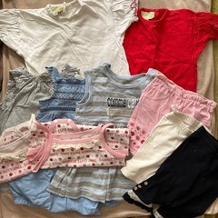 ベビー服 10枚セット　80cm 保育園　ズボン　Tシャツ　ワンピース
