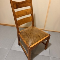 革張りチェア　3脚セット