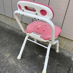 介護用イス シャワーチェア 折り畳み&高さ調整機能付きの画像