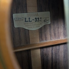 YAMAHA LL33J アコースティックギターの画像