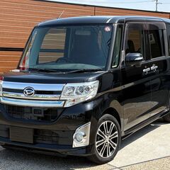 格安 ダイハツ タントカスタム RS SA 8.9万㎞ 車検２年付き ターボエンジン 両側電動スライドドア 衝突軽減システム HIDヘッドライト オートライト ETC スマートキー スペアキーの画像
