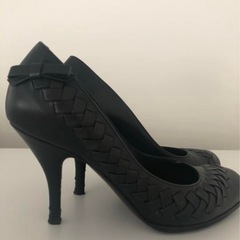 裏張り済み＊フェラガモ＊ イントレチャート パンプス＊黒 6の画像