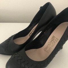 裏張り済み＊フェラガモ＊ イントレチャート パンプス＊黒 6
