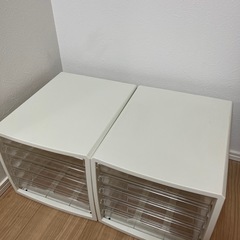 A4レターケース5段　2つの画像