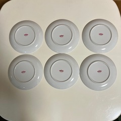 バラの絵皿6枚の画像