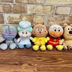 アンパンマン　キャラクター　ぬいぐるみ　人形の画像