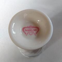 ナルミボーンチャイナ スミレ 花柄 陶器製フリーカップ 5個セットの画像
