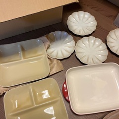 洋食器　ランチプレート　取り皿　セット　綺麗ですの画像
