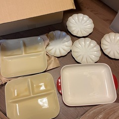洋食器　ランチプレート　取り皿　セット　綺麗ですの画像