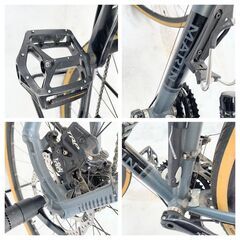 新品！未使用車!! MARIN マリン LOMBARD ディスクブレーキ 700c ロードバイク 27段変速 52サイズ 艶消し灰色 マットグレー 