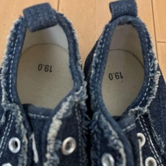 キッズ19㎝スリッポンスニーカー２足セットの画像