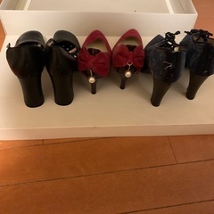 23 cm サイズ　6cm 8cm ヒール　シューズ　パンプス　セットの画像