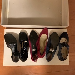 23 cm サイズ　6cm 8cm ヒール　シューズ　パンプス　セットの画像
