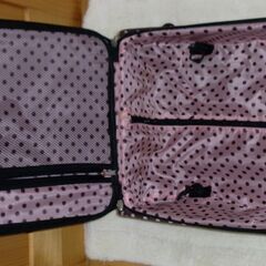 キャリーケース　スーツケース　水玉柄　2泊程度　約51×36×20ｃｍ　の画像