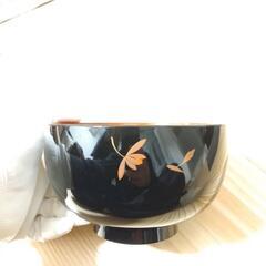 【新品未使用品】山中漆器　黒内朱大名　丼ぶり5つセットの画像