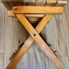 折り畳み式 イス ミニテーブル 木製の画像