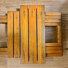 折り畳み式 イス ミニテーブル 木製の画像