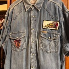 インディアンモーターサイクル デニムシャツ - サイズU.S. XL