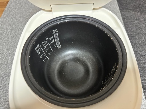 無印良品 しゃもじ置き付き炊飯器 3合 MJ-RC3A3 0.54L (アオイ 無印良品 しゃもじ置き付き炊飯器 3合 MJ-RC3A3 0.54L (アオイ